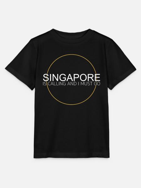 Citation de Singapour - T-shirt bio MINI CREATOR Stanley/Stella Enfant - noir
