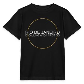 Rio de Janeiro Spruch - Stanley/Stella Kinder T-Shirt MINI CREATOR  - Schwarz - Vorne - Mikhail (115cm)