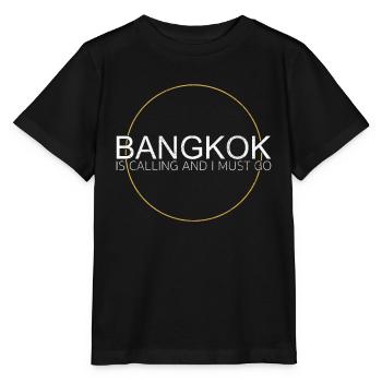 Bangkok quote - Stanley/Stella MINI CREATOR Kids’ T-Shirt - black - Front - Mikhail (115cm)