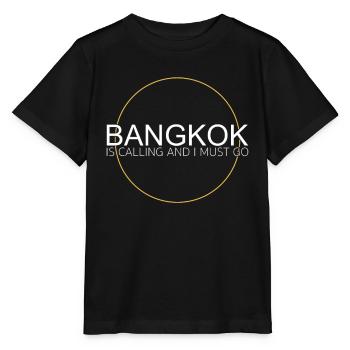 Bangkok quote - Stanley/Stella MINI CREATOR Kids’ T-Shirt - black - Front - Mikhail (115cm)