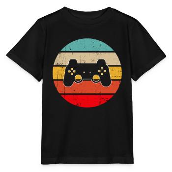 Gaming Retro - Stanley/Stella MINI CREATOR Kids’ T-Shirt - black - Front - Mikhail (115cm)