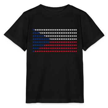 Tschechien Flagge - Stanley/Stella Kinder T-Shirt MINI CREATOR  - Schwarz - Vorne - Mikhail (115cm)