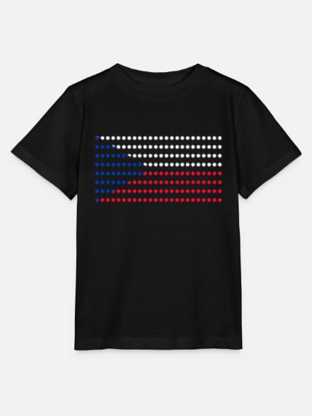 Tschechien Flagge - Stanley/Stella Kinder T-Shirt MINI CREATOR  - Schwarz