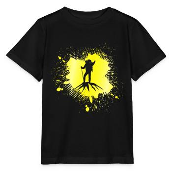 Alpinisme - T-shirt bio MINI CREATOR Stanley/Stella Enfant - noir - Devant - Mikhail (115cm)