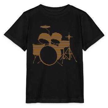 Percussion - T-shirt bio MINI CREATOR Stanley/Stella Enfant - noir - Devant - Mikhail (115cm)