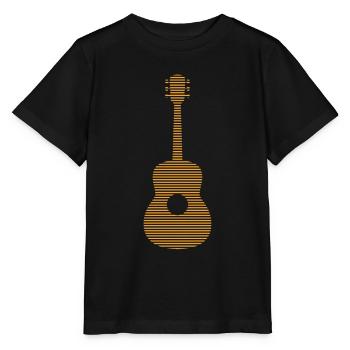Gitarre - Stanley/Stella Kinder T-Shirt MINI CREATOR  - Schwarz - Vorne - Mikhail (115cm)