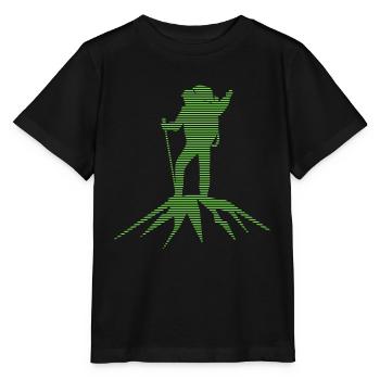 Alpinisme - T-shirt bio MINI CREATOR Stanley/Stella Enfant - noir - Devant - Mikhail (115cm)