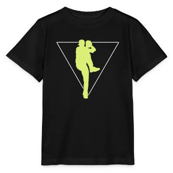 Baseball Logo - Stanley/Stella Kinder T-Shirt MINI CREATOR  - Schwarz - Vorne - Mikhail (115cm)