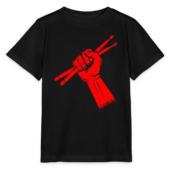 Batterie Batteur Baguettes - T-shirt bio MINI CREATOR Stanley/Stella Enfant - noir - Devant - Mikhail (115cm)