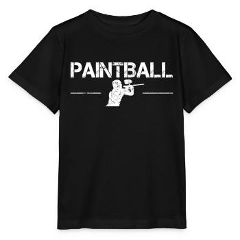 Paintball - Stanley/Stella Kinder T-Shirt MINI CREATOR  - Schwarz - Vorne - Mikhail (115cm)