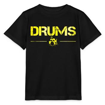 Percussion - T-shirt bio MINI CREATOR Stanley/Stella Enfant - noir - Devant - Mikhail (115cm)