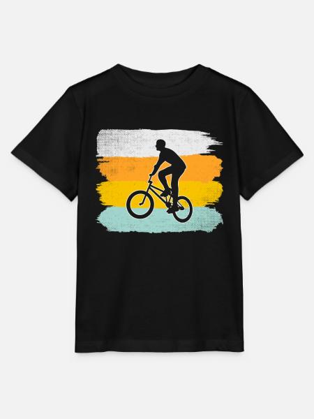BMX retro - Stanley/Stella Kinder T-Shirt MINI CREATOR - Schwarz