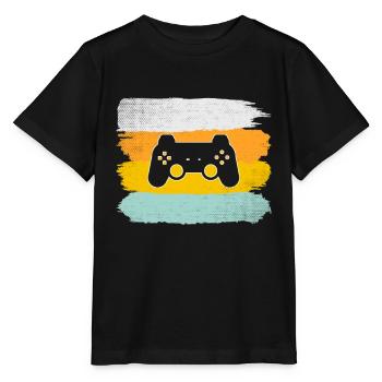 Gaming Retro - Stanley/Stella MINI CREATOR Kids’ T-Shirt - black - Front - Mikhail (115cm)