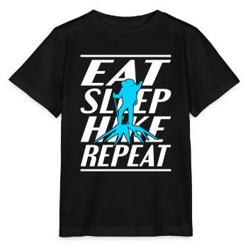 Alimentation Sommeil Randonnée - T-shirt bio MINI CREATOR Stanley/Stella Enfant - noir - Devant - Mikhail (115cm)