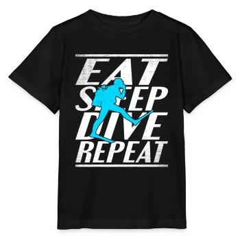Alimentation Sommeil Plongée - T-shirt bio MINI CREATOR Stanley/Stella Enfant - noir - Devant - Mikhail (115cm)