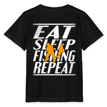 Alimentation Pêche au sommeil - T-shirt bio MINI CREATOR Stanley/Stella Enfant - noir - Devant - Mikhail (115cm)