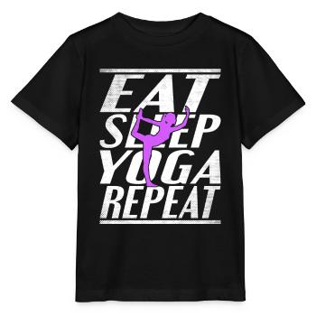 Alimentation Sommeil Yoga - T-shirt bio MINI CREATOR Stanley/Stella Enfant - noir - Devant - Mikhail (115cm)