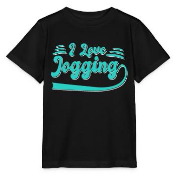 J’adore faire du jogging - T-shirt bio MINI CREATOR Stanley/Stella Enfant - noir - Devant - Mikhail (115cm)