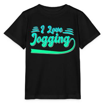 J’adore faire du jogging - T-shirt bio MINI CREATOR Stanley/Stella Enfant - noir - Devant - Mikhail (115cm)