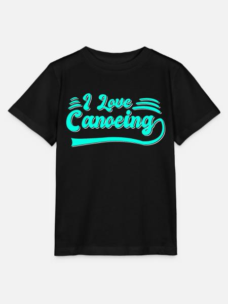 Ich liebe Kanusport - Stanley/Stella Kinder T-Shirt MINI CREATOR - Schwarz