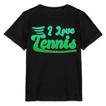 Ich liebe Tennis - Stanley/Stella Kinder T-Shirt MINI CREATOR  - Schwarz - Vorne - Mikhail (115cm)