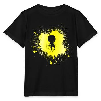 Jellyfish - Stanley/Stella MINI CREATOR Kids’ T-Shirt - black - Front - Mikhail (115cm)