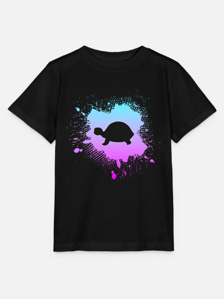 Schildkröte - Stanley/Stella Kinder T-Shirt MINI CREATOR - Schwarz