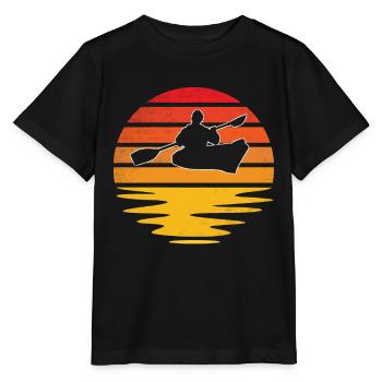 Kanusport Retro - Stanley/Stella Kinder T-Shirt MINI CREATOR  - Schwarz - Vorne - Mikhail (115cm)