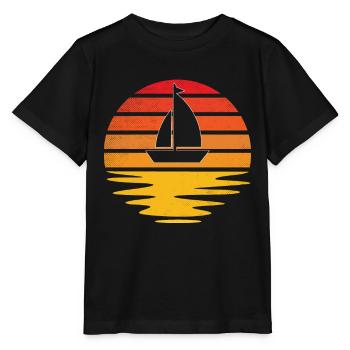 Rétro de la voile - T-shirt bio MINI CREATOR Stanley/Stella Enfant - noir - Devant - Mikhail (115cm)