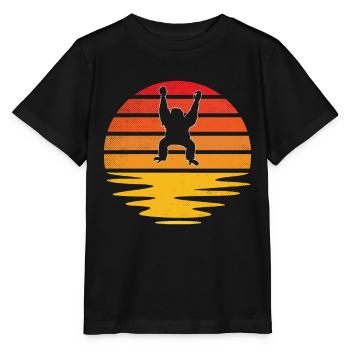 Gorilla Rétro - T-shirt bio MINI CREATOR Stanley/Stella Enfant - noir - Devant - Mikhail (115cm)
