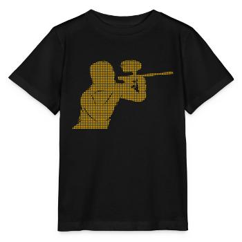 Paintball - T-shirt bio MINI CREATOR Stanley/Stella Enfant - noir - Devant - Mikhail (115cm)