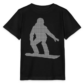 Snowboarding - Stanley/Stella Kinder T-Shirt MINI CREATOR  - Schwarz - Vorne - Mikhail (115cm)