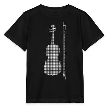 Geige - Stanley/Stella Kinder T-Shirt MINI CREATOR  - Schwarz - Vorne - Mikhail (115cm)