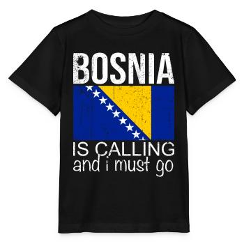 Bosnia Saying - Stanley/Stella MINI CREATOR Kids’ T-Shirt - black - Front - Mikhail (115cm)