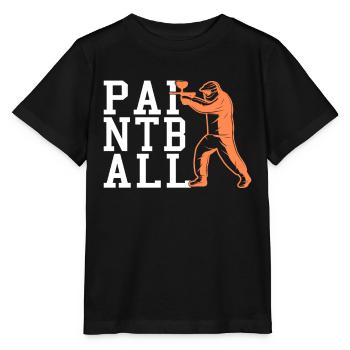 Paintball - Stanley/Stella Kinder T-Shirt MINI CREATOR  - Schwarz - Vorne - Mikhail (115cm)