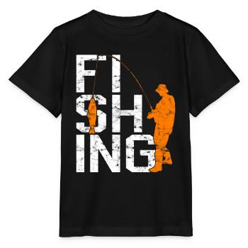 Angling - Stanley/Stella MINI CREATOR Kids’ T-Shirt - black - Front - Mikhail (115cm)