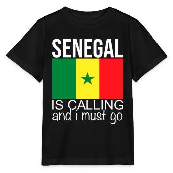 Sénégal - T-shirt bio MINI CREATOR Stanley/Stella Enfant - noir - Devant - Mikhail (115cm)