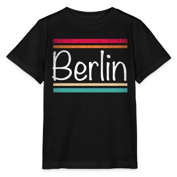 Berlin - T-shirt bio MINI CREATOR Stanley/Stella Enfant - noir - Devant - Mikhail (115cm)