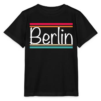 Berlin - T-shirt bio MINI CREATOR Stanley/Stella Enfant - noir - Devant - Mikhail (115cm)