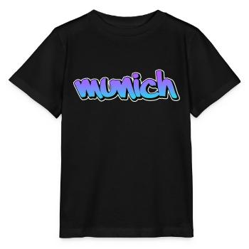 Munich - T-shirt bio MINI CREATOR Stanley/Stella Enfant - noir - Devant - Mikhail (115cm)
