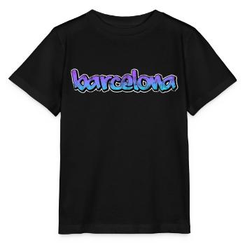 Barcelona - Stanley/Stella MINI CREATOR Kids’ T-Shirt - black - Front - Mikhail (115cm)