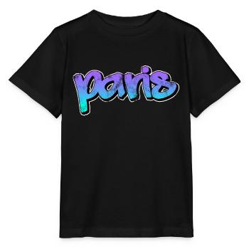 Paris - T-shirt bio MINI CREATOR Stanley/Stella Enfant - noir - Devant - Mikhail (115cm)