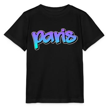 Paris - Stanley/Stella Kinder T-Shirt MINI CREATOR  - Schwarz - Vorne - Mikhail (115cm)