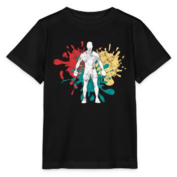 Fitness - Stanley/Stella Kinder T-Shirt MINI CREATOR  - Schwarz - Vorne - Mikhail (115cm)