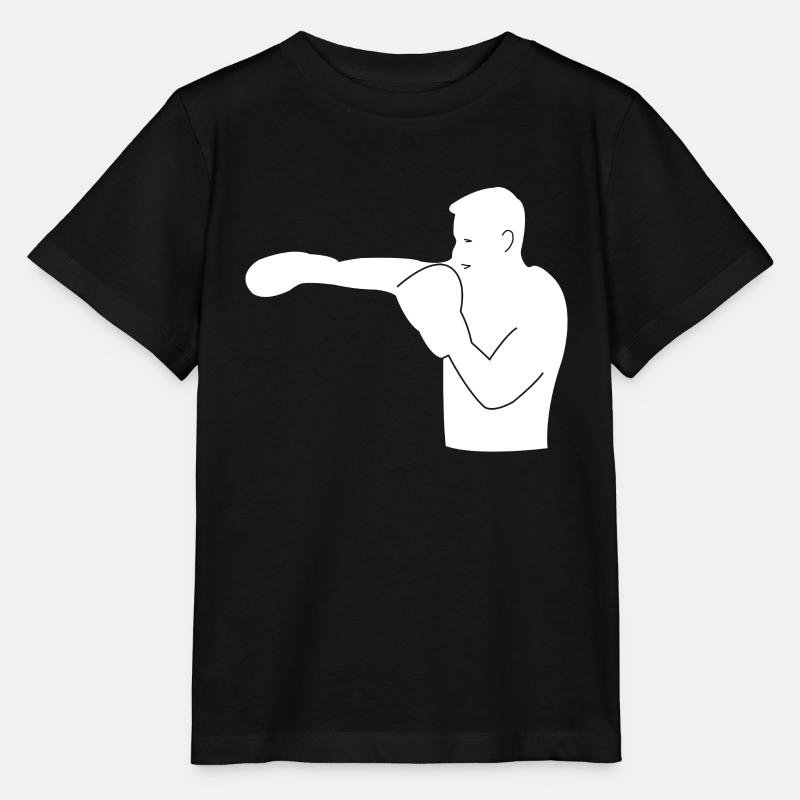 Boxer Silhouette - Stanley/Stella Kinder T-Shirt MINI CREATOR  - Schwarz