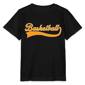 Basketball Schriftzug - Stanley/Stella Kinder T-Shirt MINI CREATOR  - Schwarz - Vorne - Mikhail (115cm)