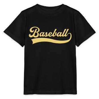 Baseball Schriftzug - Stanley/Stella Kinder T-Shirt MINI CREATOR  - Schwarz - Vorne - Mikhail (115cm)