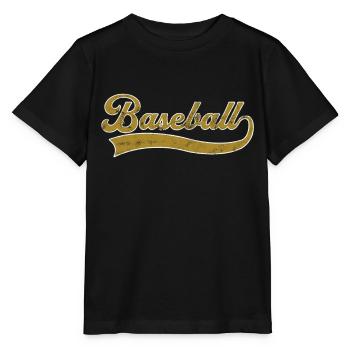 Baseball Schriftzug - Stanley/Stella Kinder T-Shirt MINI CREATOR  - Schwarz - Vorne - Mikhail (115cm)