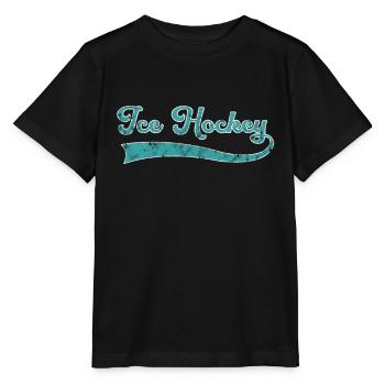 Eishockey Schriftzug - Stanley/Stella Kinder T-Shirt MINI CREATOR  - Schwarz - Vorne - Mikhail (115cm)