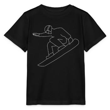 Snowboarding Snowboarder - T-shirt bio MINI CREATOR Stanley/Stella Enfant - noir - Devant - Mikhail (115cm)
